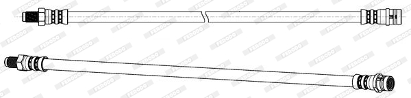 FERODO FHY2678 Brake Hose for MERCEDES-BENZ