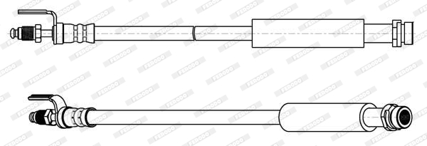 FERODO FHY2710 Brake Hose for FORD