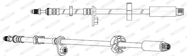 FERODO FHY2765 Brake Hose for CITROËN FIAT PEUGEOT TOYOTA