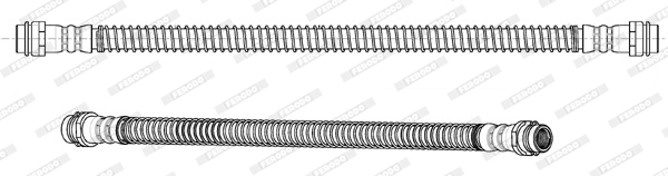 FERODO FHY3137 Brake Hose for PORSCHE
