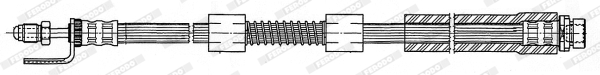 FERODO FHY3167 Brake Hose for FORD