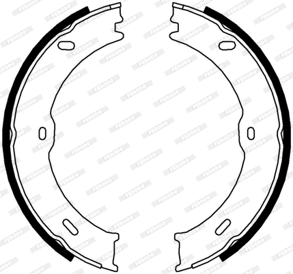 FERODO FSB4001 PREMIER Σετ σιαγόνων φρένων, χειρόφρενο for MERCEDES-BENZ VW