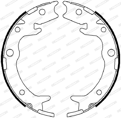 FERODO FSB4019 PREMIER Σετ σιαγόνων φρένων, χειρόφρενο for ACURA HONDA