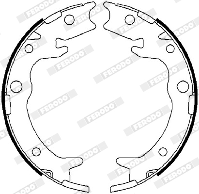 FERODO FSB4019 PREMIER Σετ σιαγόνων φρένων, χειρόφρενο for ACURA HONDA