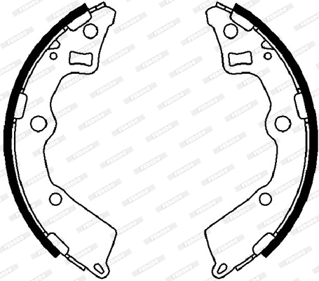 FERODO FSB4025 PREMIER Brake Shoe Set for KIA