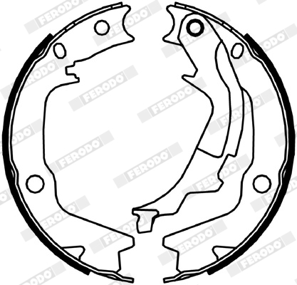 FERODO FSB4045 PREMIER Brake Shoe Set, parking brake for HYUNDAI KIA