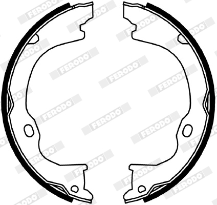 FERODO FSB4060 PREMIER Σετ σιαγόνων φρένων, χειρόφρενο for DODGE JEEP LEXUS