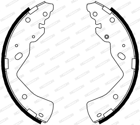 FERODO FSB4079 PREMIER Σετ σιαγόνων φρένων for FORD MAZDA NISSAN