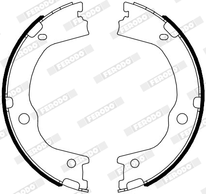 FERODO FSB4089 PREMIER Σετ σιαγόνων φρένων, χειρόφρενο for HYUNDAI KIA SSANGYONG