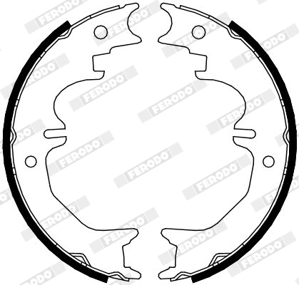 FERODO FSB4120 PREMIER Brake Shoe Set, parking brake for LEXUS TOYOTA