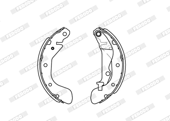 FERODO FSB4173 PREMIER Σετ σιαγόνων φρένων for CHEVROLET DAEWOO OPEL VAUXHALL