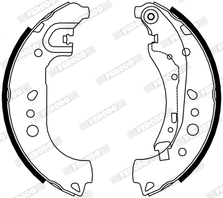 FERODO FSB4313 PREMIER Σετ σιαγόνων φρένων for RENAULT SMART