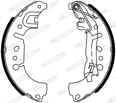 FERODO FSB4317 PREMIER Σετ σιαγόνων φρένων for DODGE FIAT
