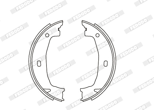 FERODO FSB592 PREMIER Σετ σιαγόνων φρένων, χειρόφρενο for ALFA ROMEO BMW