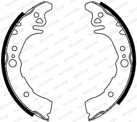 FERODO FSB644 PREMIER Σετ σιαγόνων φρένων for TOYOTA