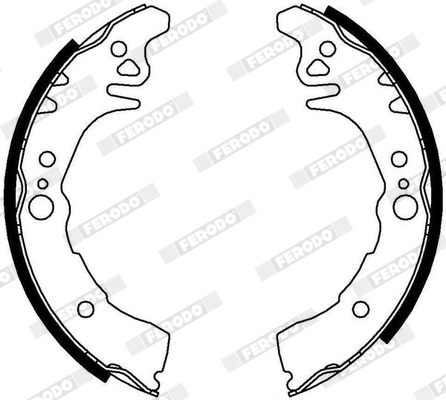 FERODO FSB644 PREMIER Σετ σιαγόνων φρένων for TOYOTA