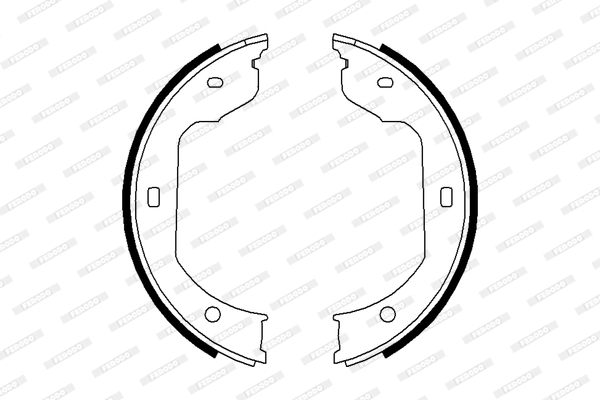 FERODO FSB668 PREMIER Σετ σιαγόνων φρένων, χειρόφρενο for ALPINA BMW ROLLS-ROYCE VW