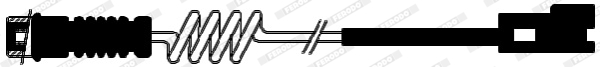 FERODO FWI278 PREMIER Warning Contact, brake pad wear for MERCEDES-BENZ VW