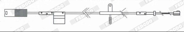 FERODO FWI365 PREMIER Warning Contact, brake pad wear for MINI