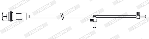 FERODO FWI382 PREMIER Warning Contact, brake pad wear for PORSCHE
