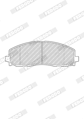 FERODO QC1589 TQ Brake Pad Set, disc brake Front Axle