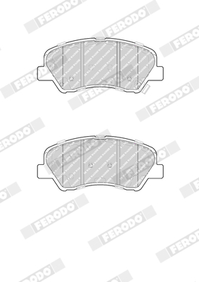 FERODO QC1593 TQ Brake Pad Set, disc brake Front Axle