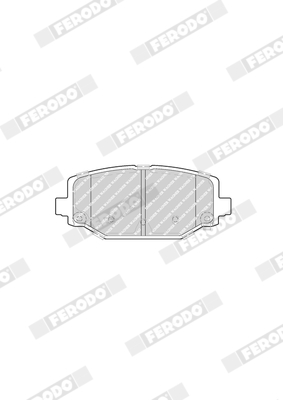 FERODO QC1596 TQ Brake Pad Set, disc brake Rear Axle for DODGE