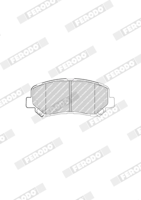 FERODO QC1623 TQ Brake Pad Set, disc brake Front Axle