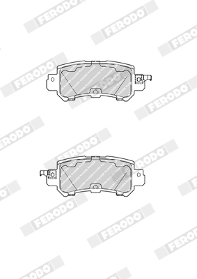 FERODO QC1624 TQ Brake Pad Set, disc brake Rear Axle