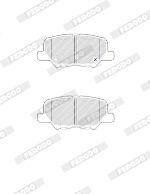 FERODO QC1679 TQ Brake Pad Set, disc brake Rear Axle