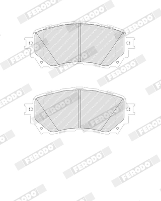 FERODO QC1711 TQ Brake Pad Set, disc brake Front Axle