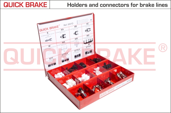 QUICK BRAKE 0001D Assortimento, Elementi di fissaggio-Assortimento, Elementi di fissaggio-Ricambi Euro