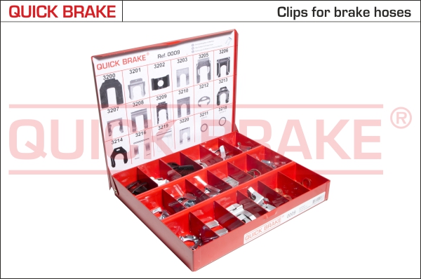 QUICK BRAKE 0009 Assortimento, Elementi di fissaggio