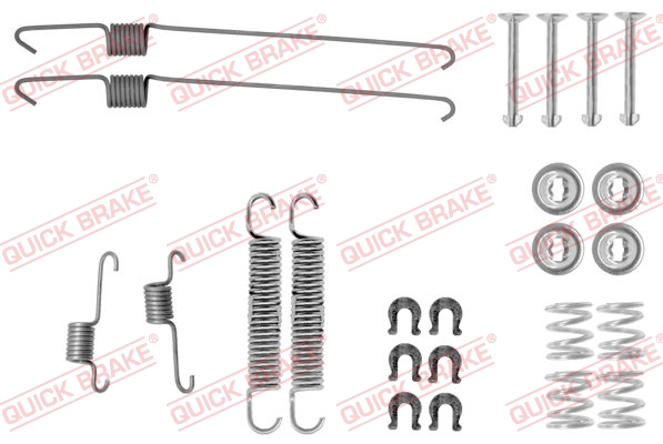 QUICK BRAKE 105-0001 Kit accessori, Ganasce freno