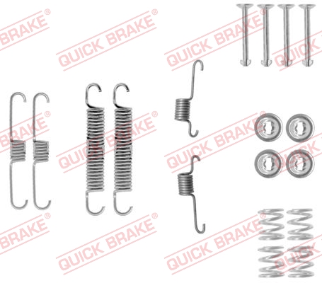 QUICK BRAKE 105-0012 Kit accessori, Ganasce freno