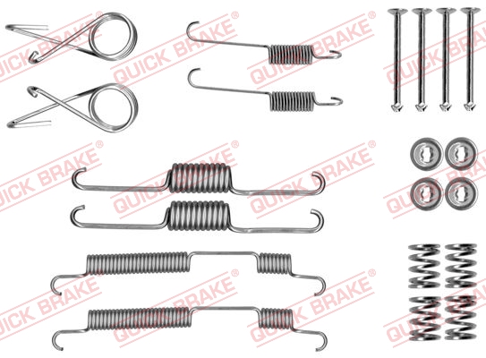 QUICK BRAKE 105-0022 Kit accessori, Ganasce freno-Kit accessori, Ganasce freno-Ricambi Euro