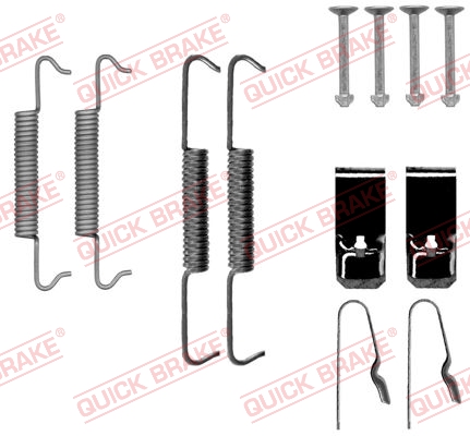 QUICK BRAKE 105-0027 Kit accessori, Ganasce freno stazionamento-Kit accessori, Ganasce freno stazionamento-Ricambi Euro