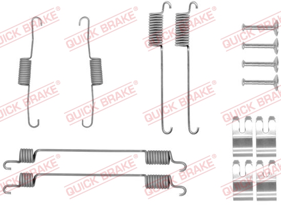 QUICK BRAKE 105-0030 Kit accessori, Ganasce freno