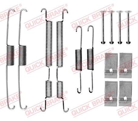QUICK BRAKE 105-0035 Kit accessori, Ganasce freno-Kit accessori, Ganasce freno-Ricambi Euro