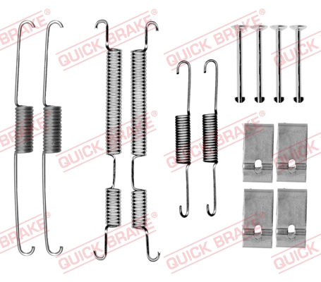 QUICK BRAKE 105-0035 Kit accessori, Ganasce freno