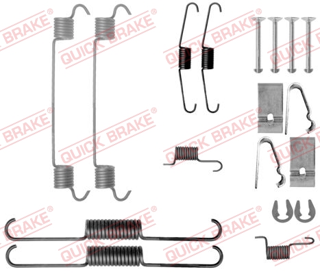 QUICK BRAKE 105-0038 Kit accessori, Ganasce freno