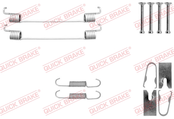 QUICK BRAKE 105-0040 Kit accessori, Ganasce freno-Kit accessori, Ganasce freno-Ricambi Euro