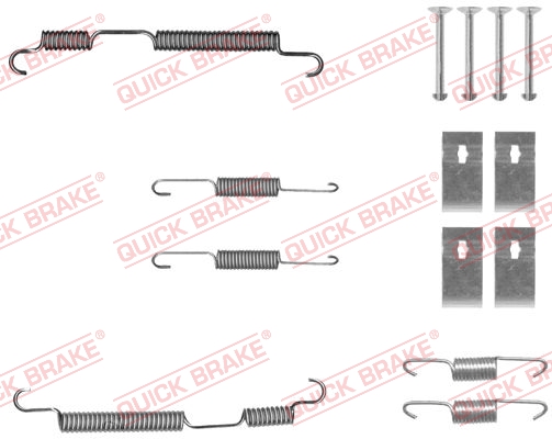 QUICK BRAKE 105-0050 Kit accessori, Ganasce freno-Kit accessori, Ganasce freno-Ricambi Euro