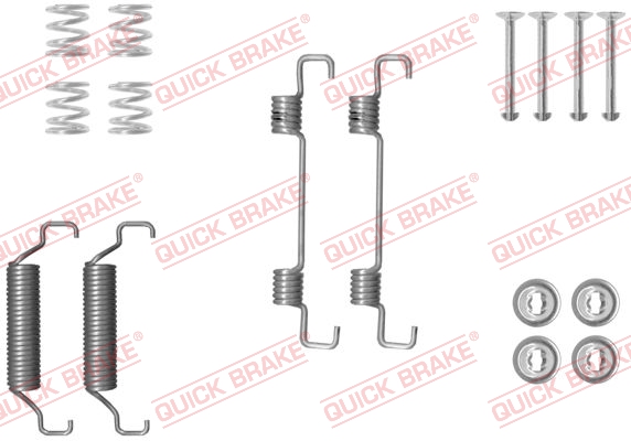 QUICK BRAKE 105-0052 Kit accessori, Ganasce freno stazionamento