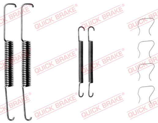 QUICK BRAKE 105-0508 Kit accessori, Ganasce freno-Kit accessori, Ganasce freno-Ricambi Euro