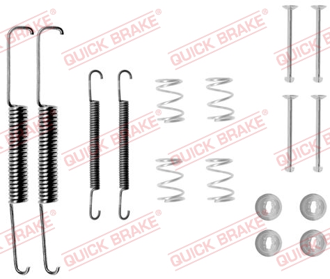 QUICK BRAKE 105-0510 Kit accessori, Ganasce freno-Kit accessori, Ganasce freno-Ricambi Euro