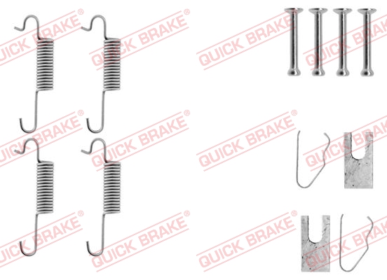 QUICK BRAKE 105-0527 Kit accessori, Ganasce freno