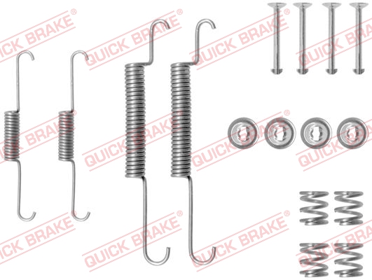 QUICK BRAKE 105-0556 Kit accessori, Ganasce freno