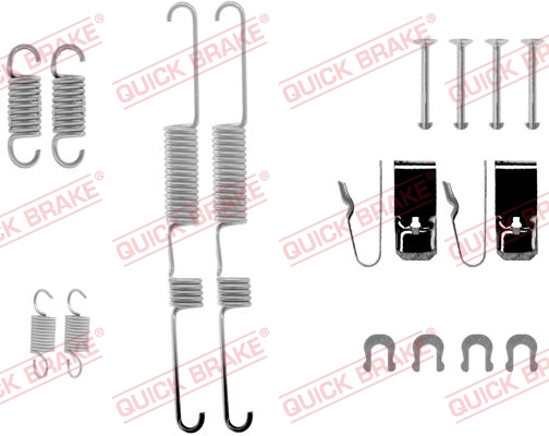 QUICK BRAKE 105-0582 Kit accessori, Ganasce freno-Kit accessori, Ganasce freno-Ricambi Euro
