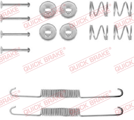 QUICK BRAKE 105-0586 Kit accessori, Ganasce freno